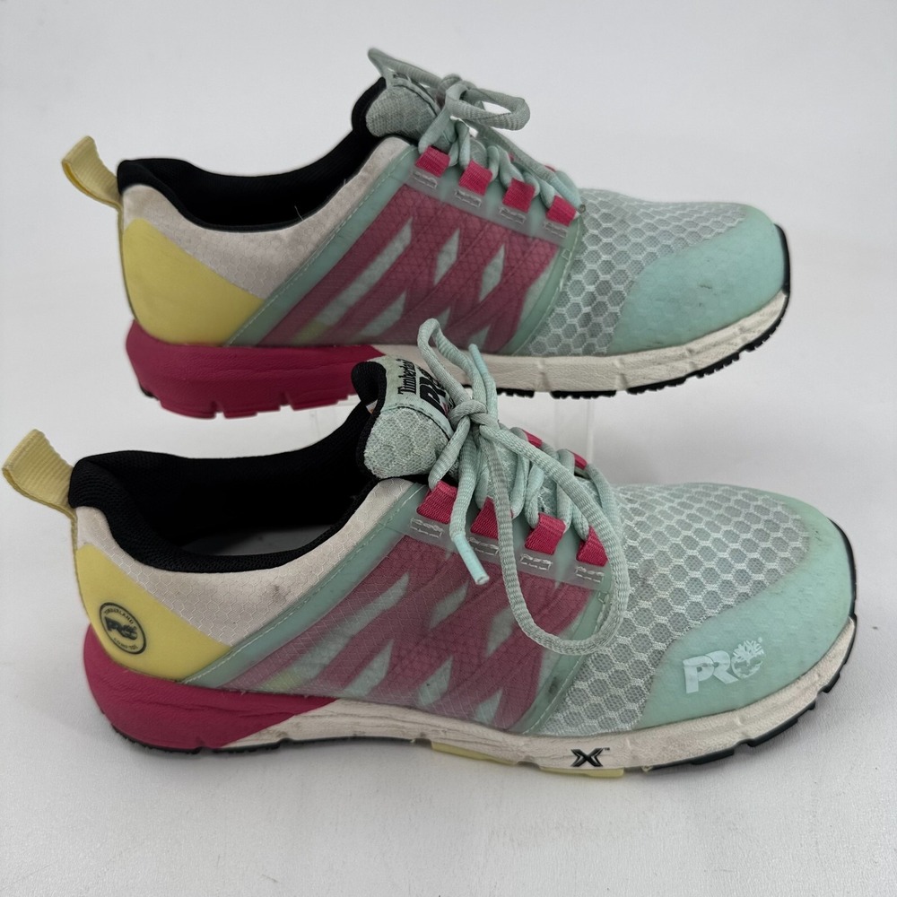 Timberland Pro Work Shoes Day One Radius WOMENS Multicolor Lace Up Comp Toe 8.5 - Picture 10 of 15